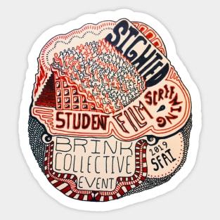 BRINK: SIGHTED Student Film Screening Sticker